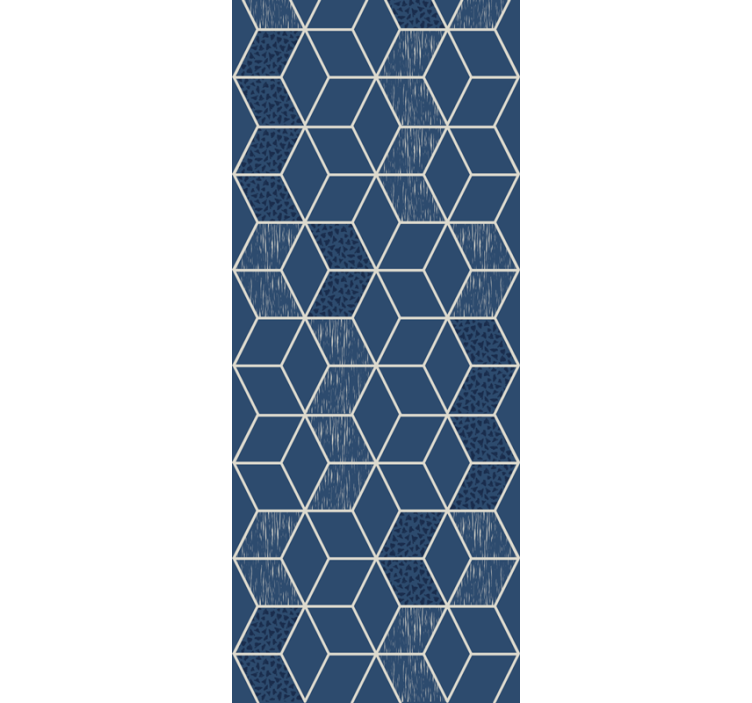 'Distressed Vittoria' geometric wallpaper - TenStickers