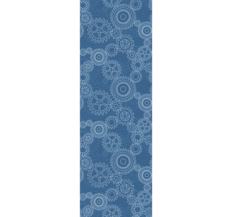 Geometric Gear Patterns 3d wallpaper - TenStickers
