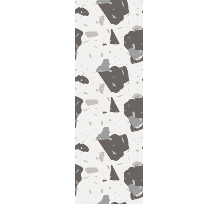 Abstract Grey Shapes texture pattern wallpaper - TenStickers