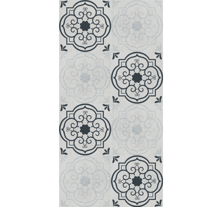 Decorative cement tile concrete wallpaper - TenStickers