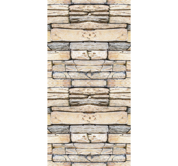 Neat elegant pattern stone wallpaper - TenStickers