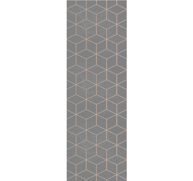 Cube Structure geometric wallpaper - TenStickers