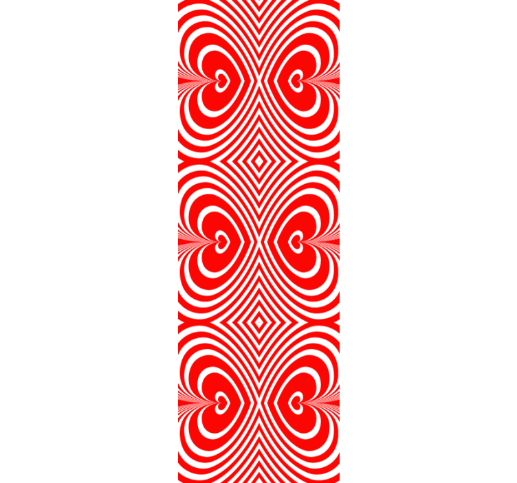 Heart Pattern Motif geometric wallpaper - TenStickers