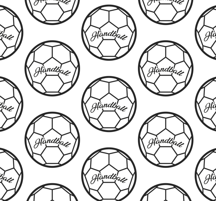 Handball pattern teenager wallpaper - TenStickers