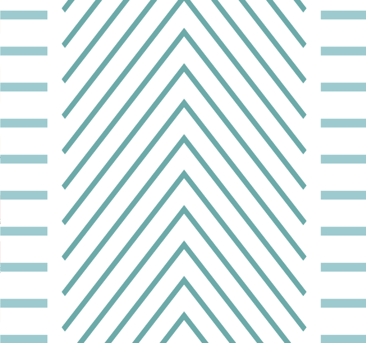 Stylish chevron lines living room wallpaper - TenStickers
