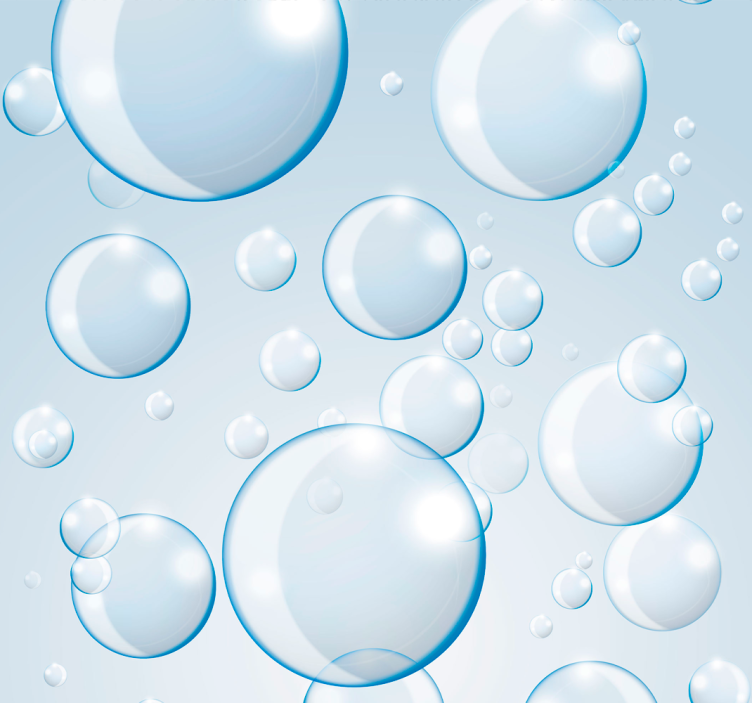 Bubble Dance Abstract Wallpaper - TenStickers