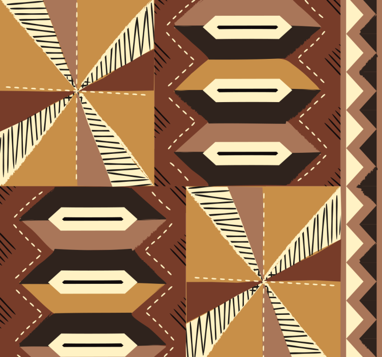 Tribal african pattern wallpaper for wall - TenStickers