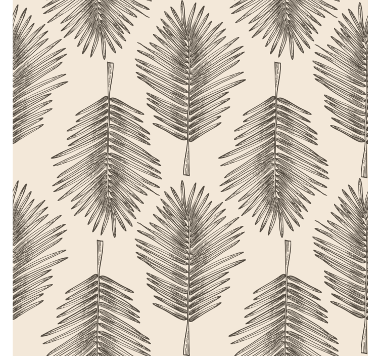 Plant leaf wallpaper for the Living room - TenStickers