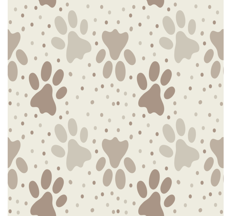 Dogs paw wallpaper for kids - TenStickers