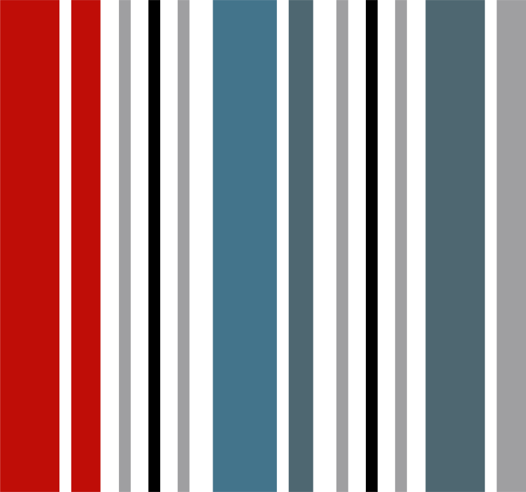 Blue and red Vertical Wallpaper - TenStickers
