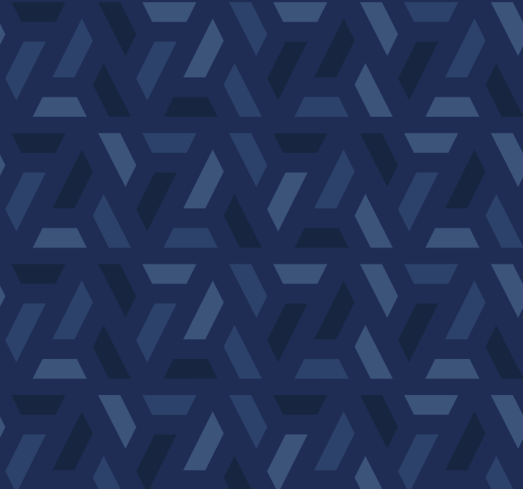 Triangles pattern Navy wallpaper - TenStickers