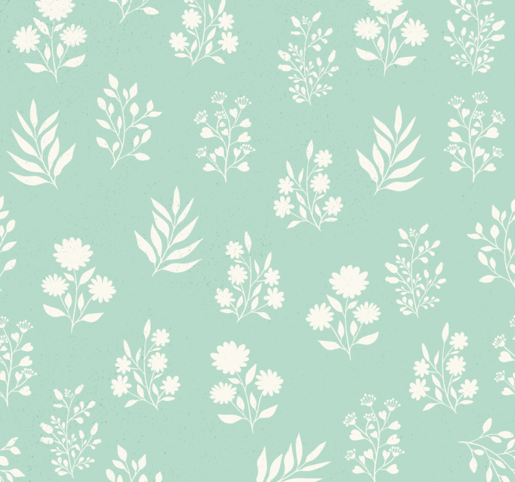 Small flowers pattern Wedding wallpaper - TenStickers