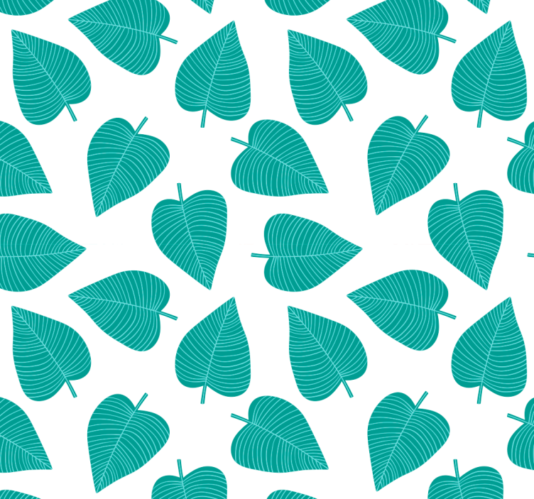 Leaf Pattern folliage wallpaper - TenStickers