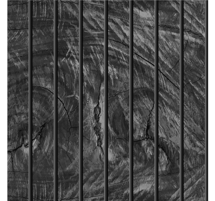 Wooden planks black wallpaper - TenStickers
