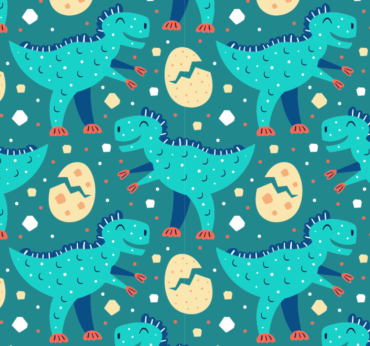 Dinosaur Motif dinosaurs wallpaper - TenStickers
