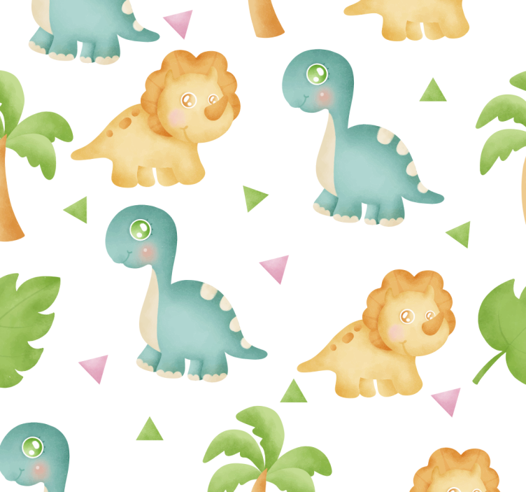 Dinosaur Playtime dinosaurs wallpaper - TenStickers