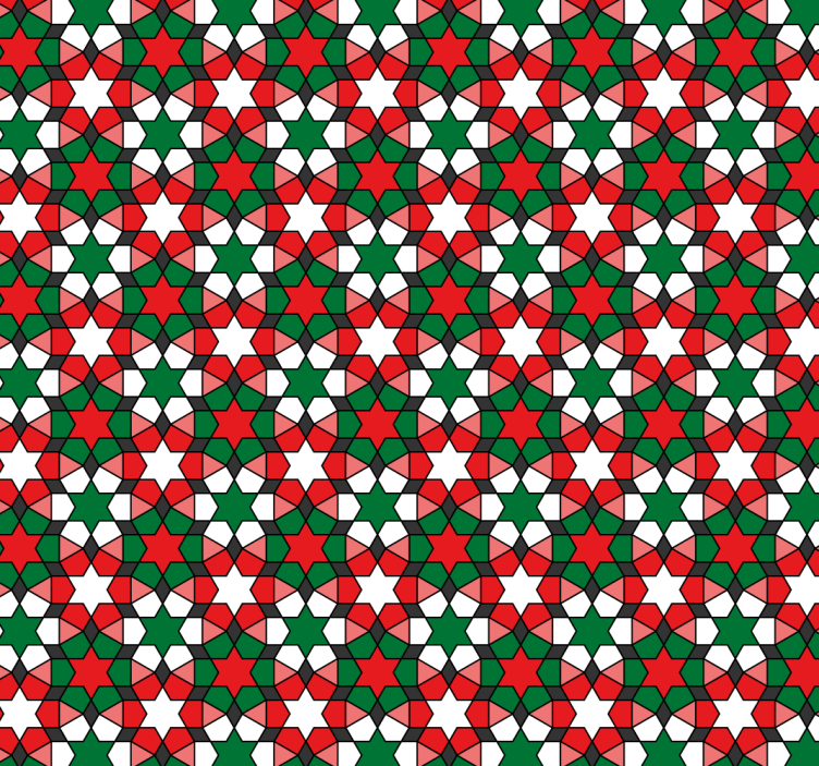 Star pattern geometric wallpaper - TenStickers