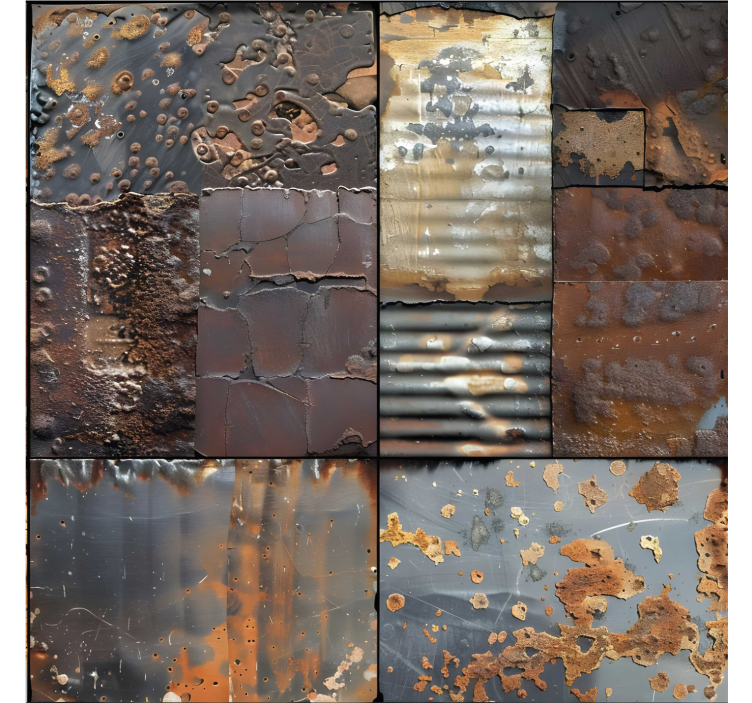 Industrial style tile wallpaper - TenStickers