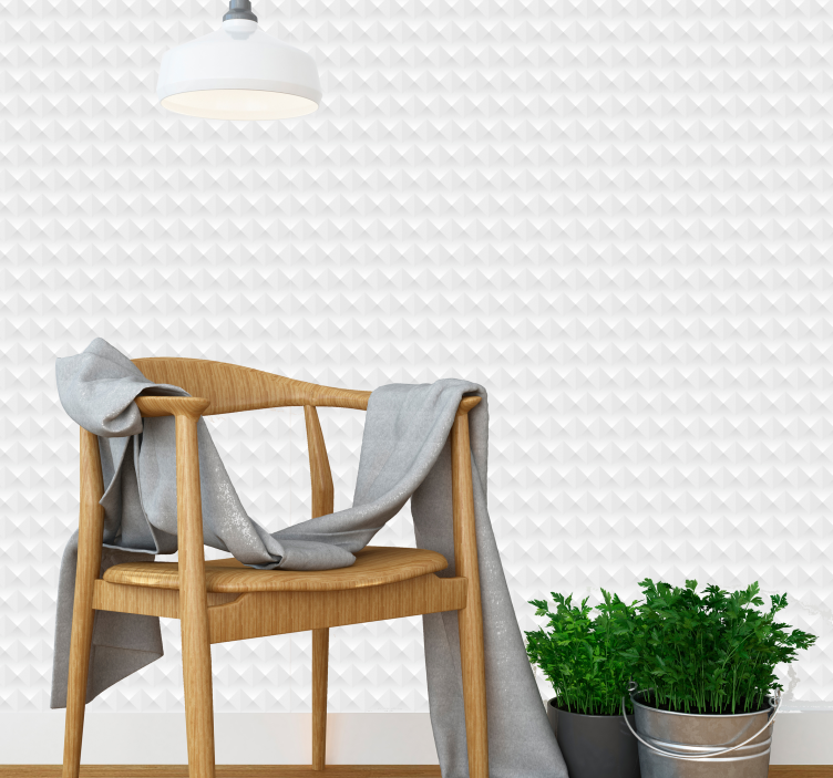 3D white concrete elements Concrete Wallpaper - TenStickers