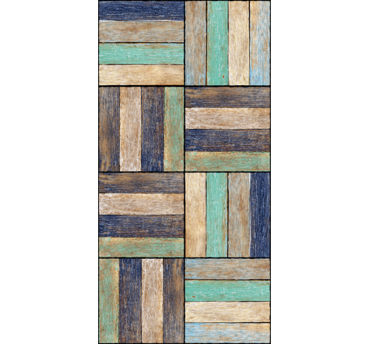 Wooden Pattern Modern Wallpaper - TenStickers