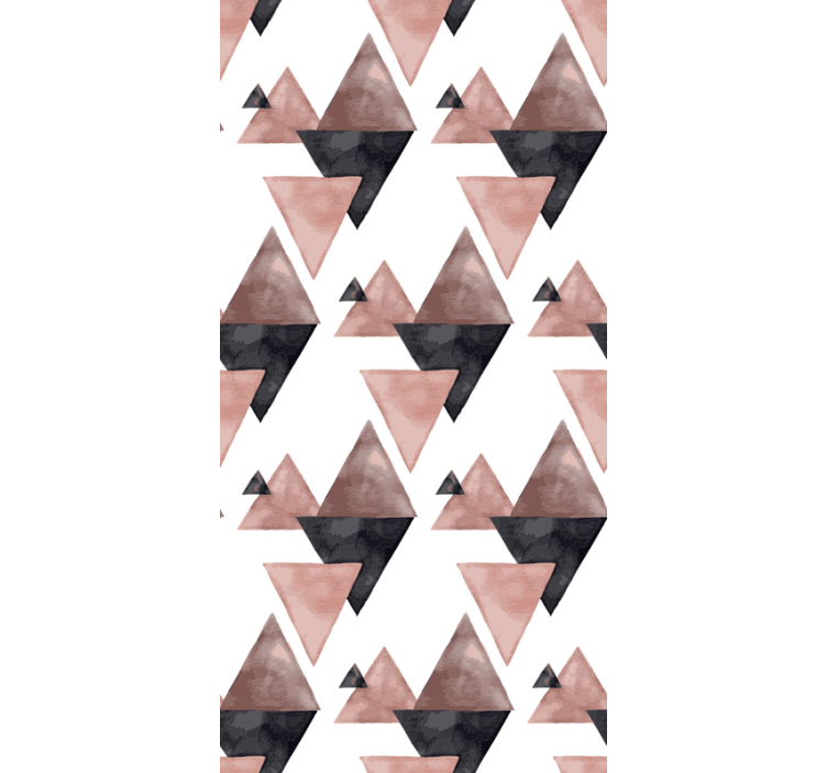 Triangular Harmony Pattern Wallpaper - TenStickers
