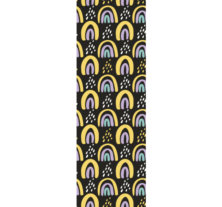 Colorful Rainbow Pattern nursery wallpaper - TenStickers