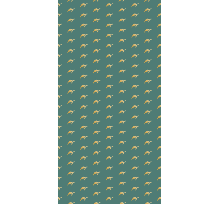 Geometric turtle Animal Wallpaper - TenStickers
