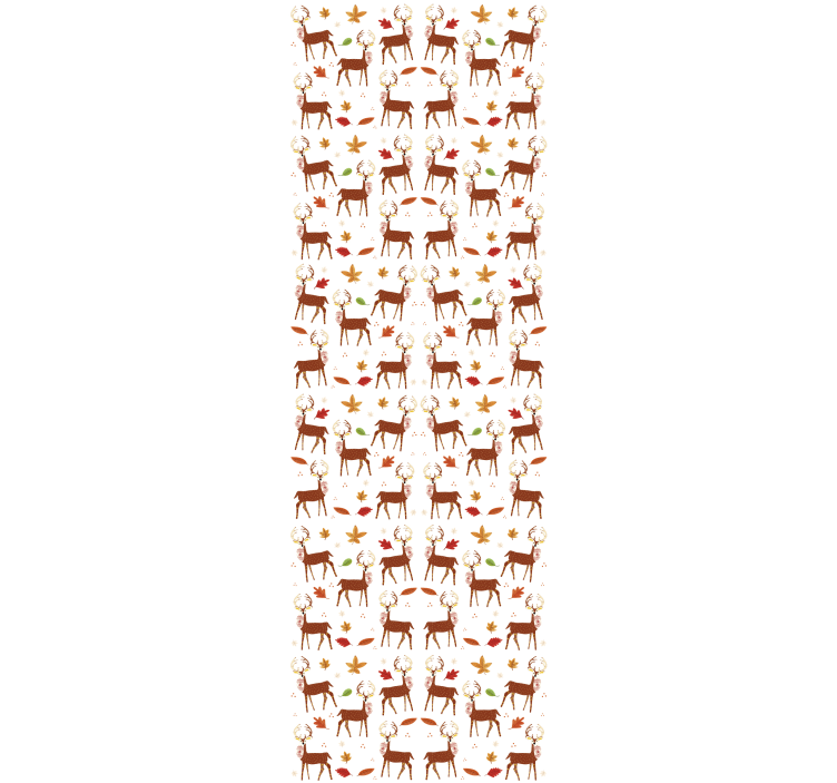 Festive inspired deer christmas wallpaper - TenStickers