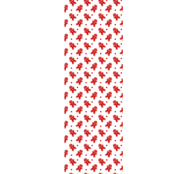 Festive Gingerbread Patterns christmas wallpaper - TenStickers