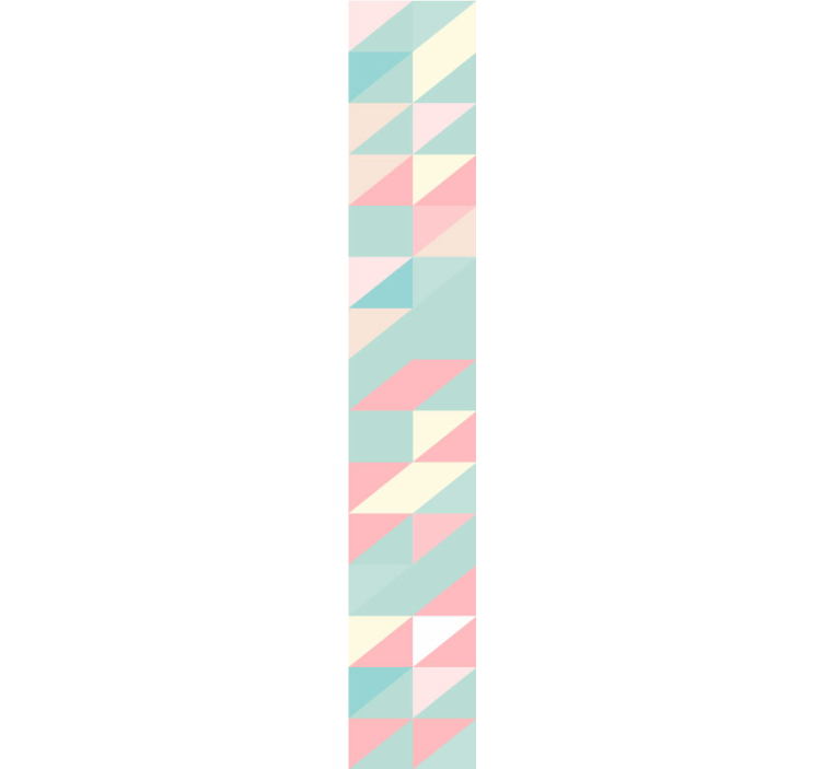 Abstract Pastel Triangles geometric wallpaper - TenStickers
