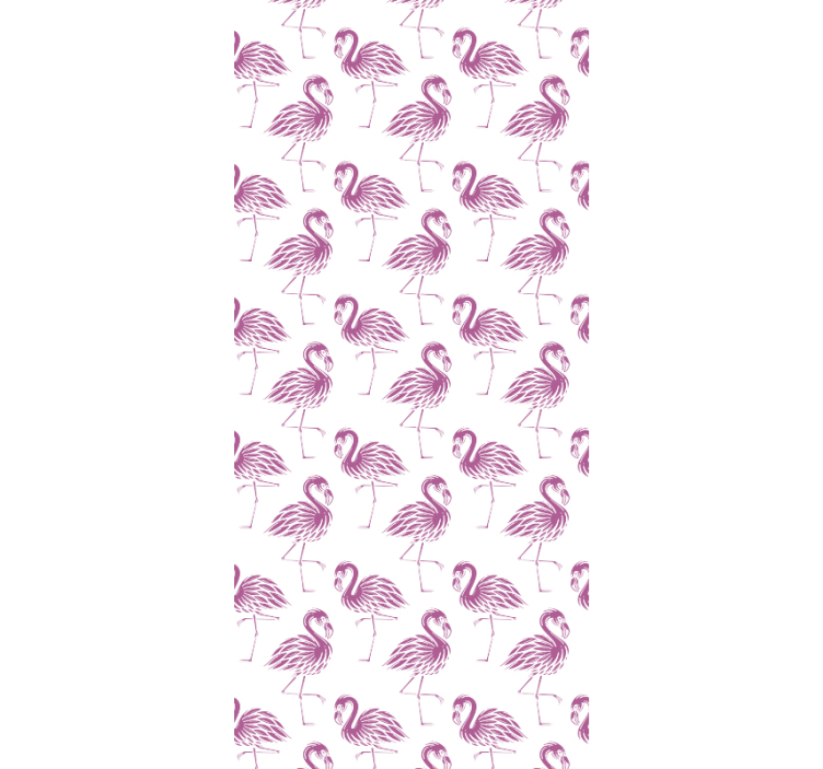 Flamingo Motif animal wallpaper - TenStickers