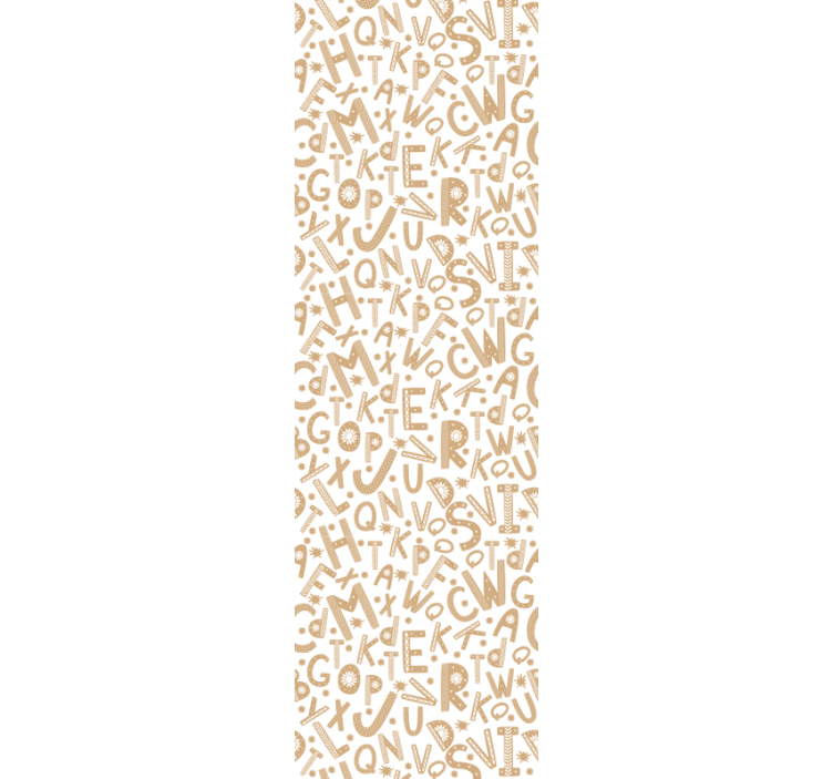 Alphabet Pattern letter wallpaper - TenStickers