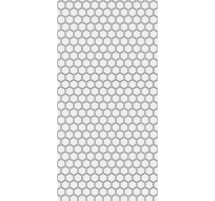 Hexagonal Geometry geometric wallpaper - TenStickers
