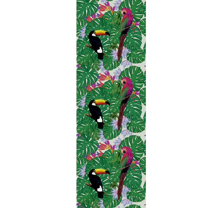 Tropical Bird Ensemble birds wallpaper - TenStickers