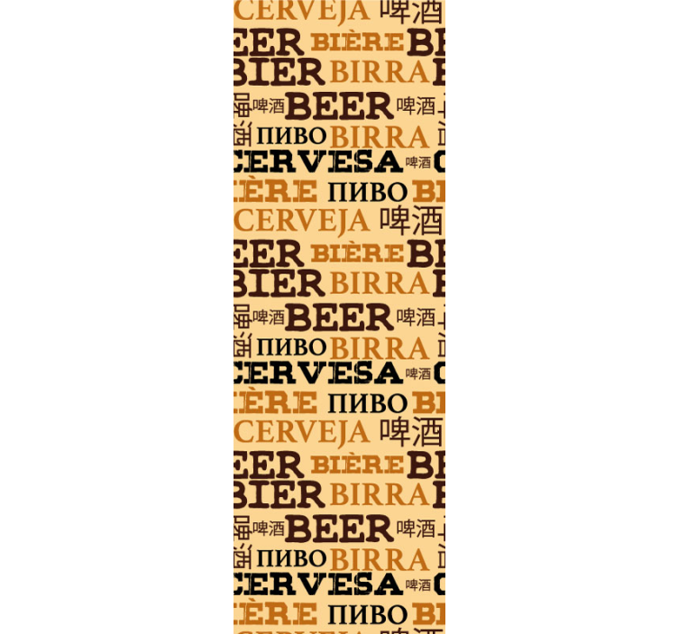 Beer Typography letter wallpaper - TenStickers