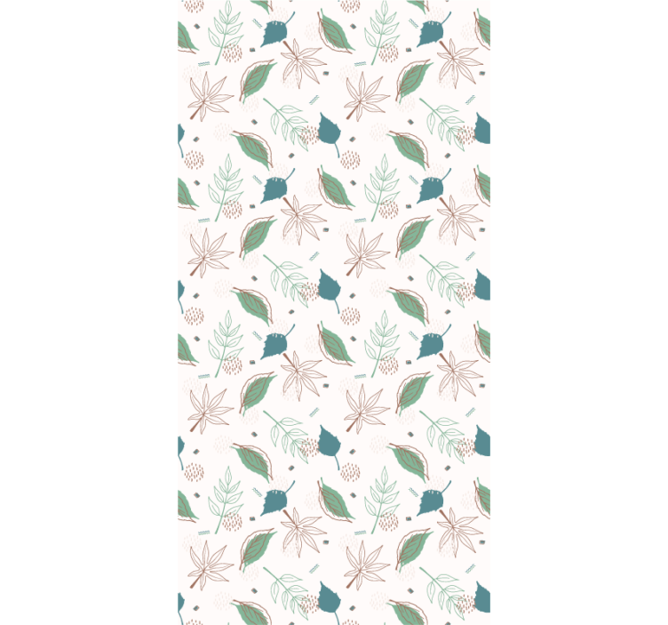 Leaf wallpaper with botanical leaf designs - TenStickers