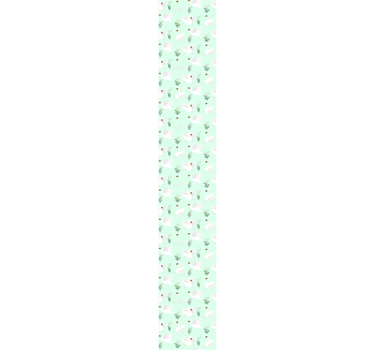 Swan Pattern animal wallpaper - TenStickers