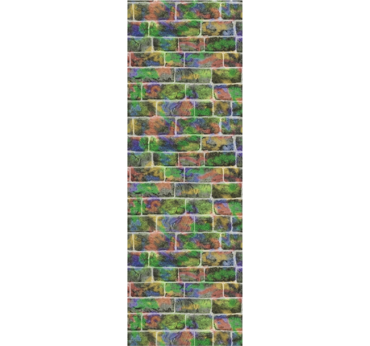 Painted brick brick wallpaper - TenStickers