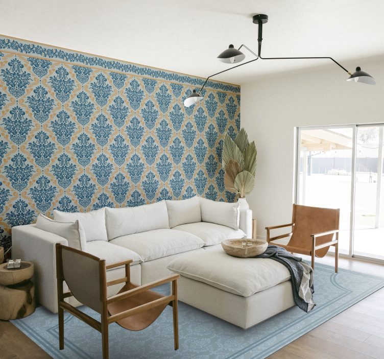 Elegant flourish design baroque wallpaper - TenStickers