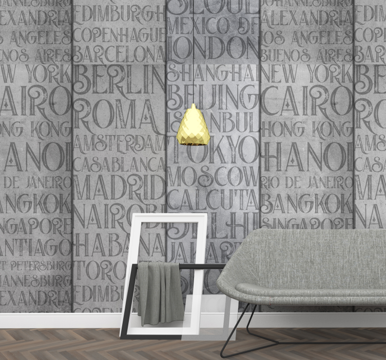 Concrete Cities Textured Wallpaper - TenStickers