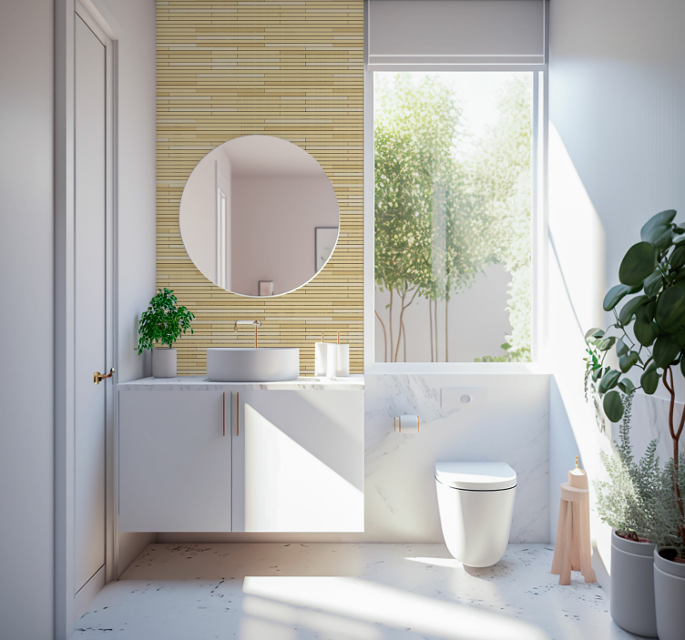 Brick wallpaper with brick motif design - TenStickers