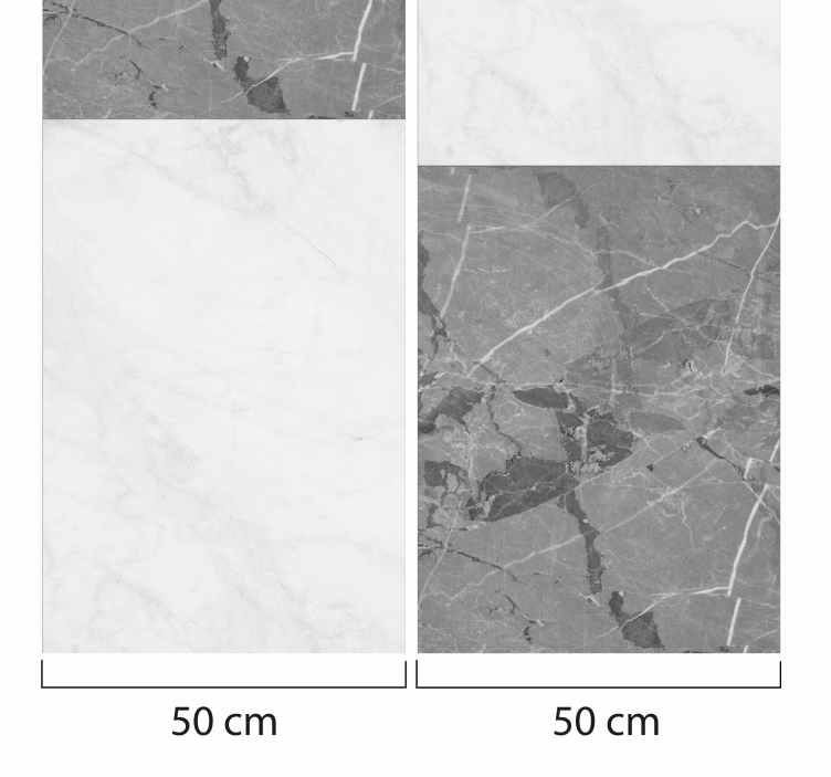 Elegant Gray Veining marble wallpaper - TenStickers