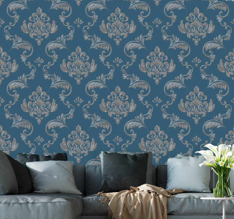 Baroque wallpaper in baroque flourish design - TenStickers