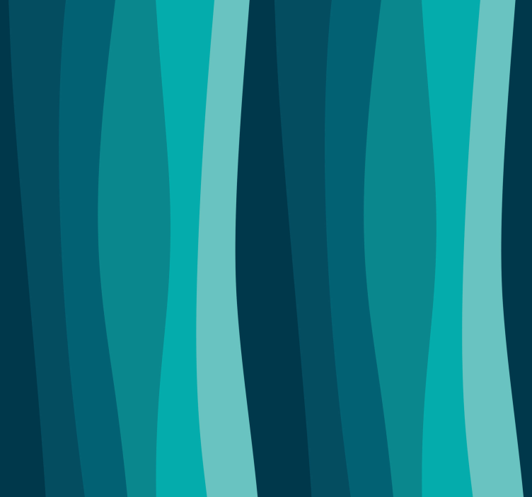 Wave pattern Living room wallpaper - TenStickers