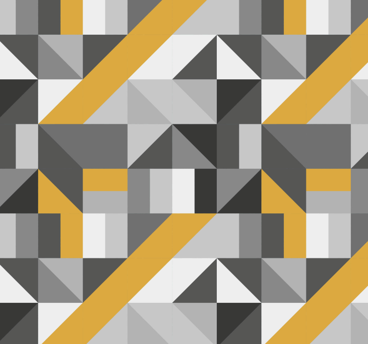 Dynamic gray pattern geometric wallpaper - TenStickers