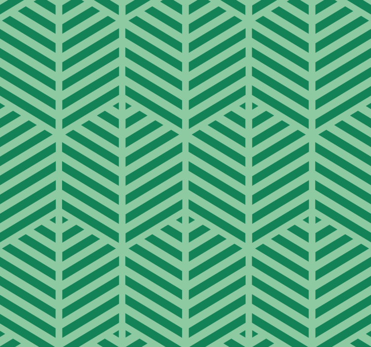 Geometric Flora geometric wallpaper - TenStickers