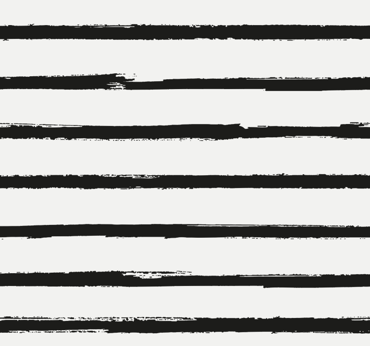 Stylish black and white pattern horizontal striped wallpaper - TenStickers