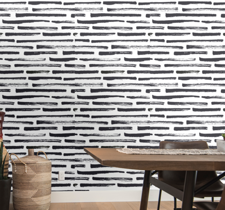 Abstract Stripe Pattern horizontal striped wallpaper - TenStickers