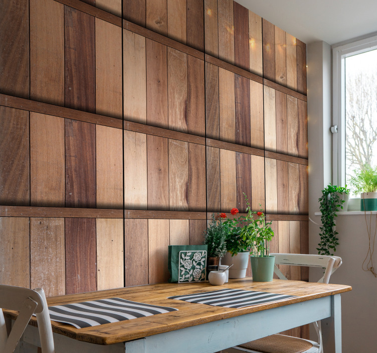 Brown Relaxation Wallpaper - TenStickers