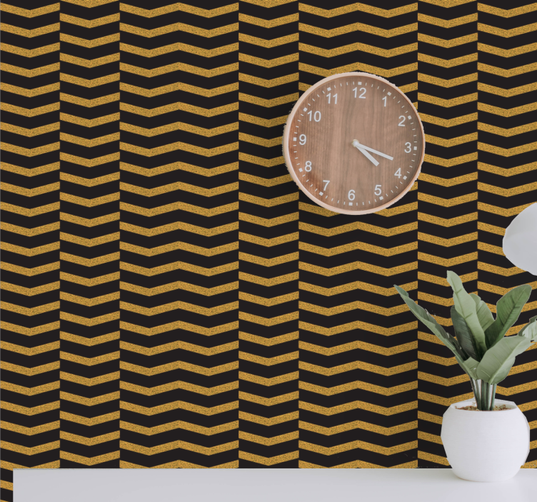 Chevron Stripe Design geometric wallpaper - TenStickers